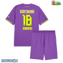 Borussia Dortmund Ethan Nwaneri #18 Tredjedraktsett Barn 2026-27 Kortermet (+ Korte bukser)